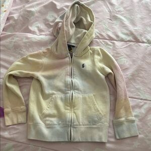 Polo Ralph Lauren Girls Tie Dye Zipper hoodie Size Large long sleeved